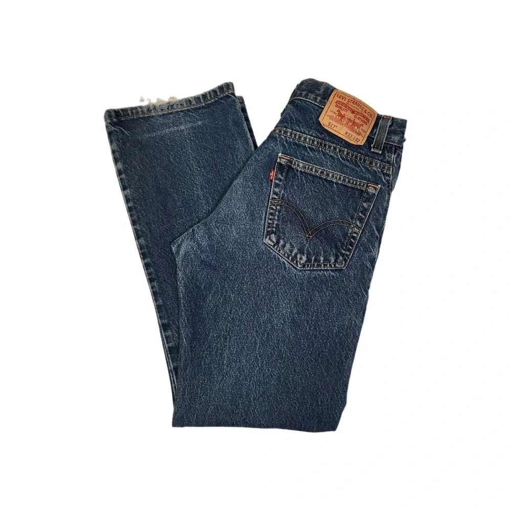 Levi's 517 Boot Cut Jeans Tag 33x32 Fits 32x31 Medium Wash Cotton 2009 Mexico